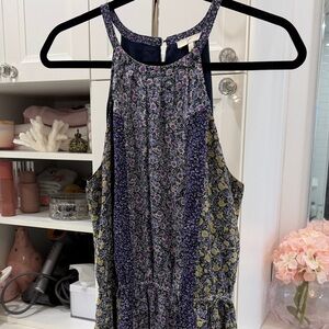 Joie Purple Floral Halter Dress